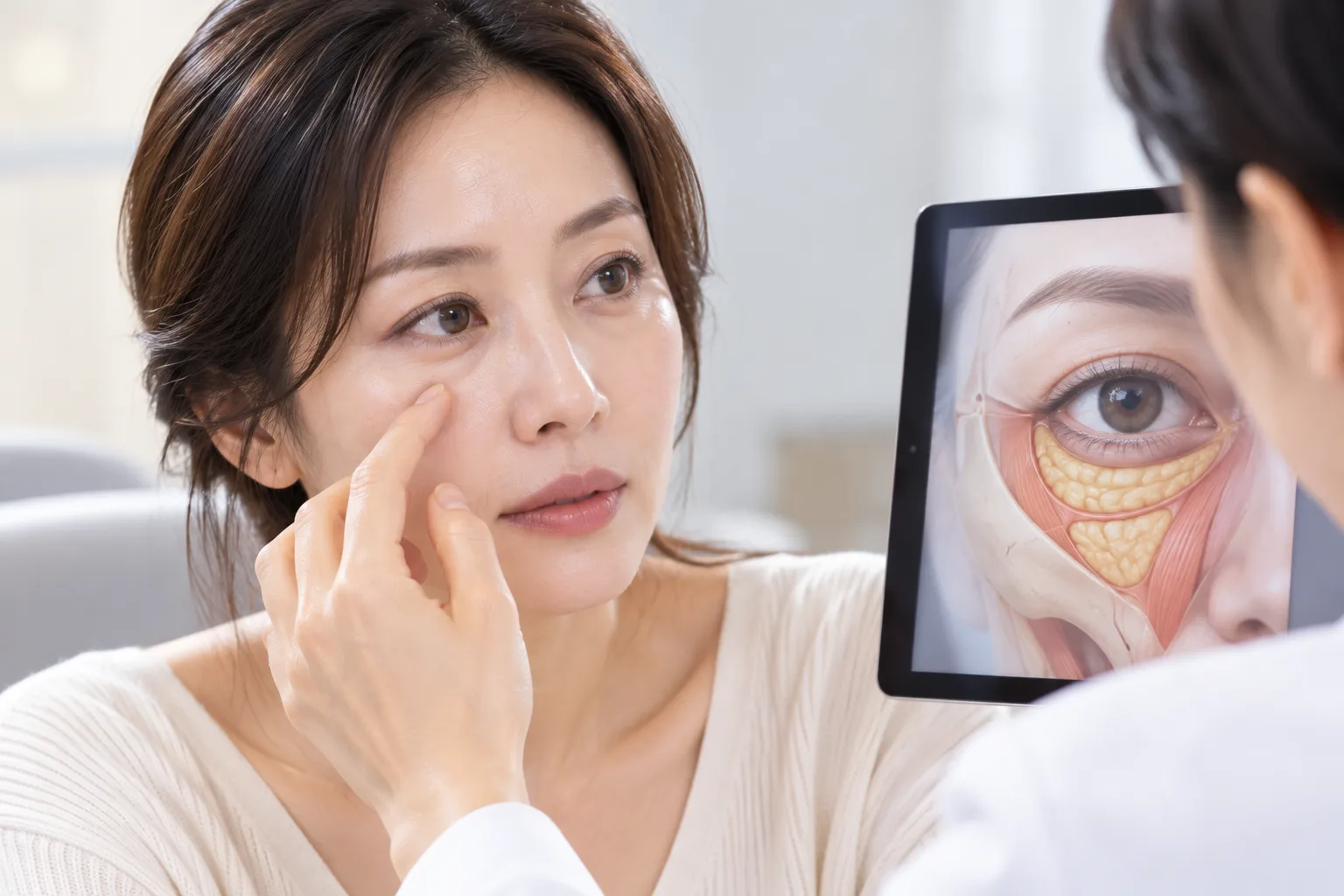 눈밑지방재배치 다크서클 문제와 중안면 구조 분석