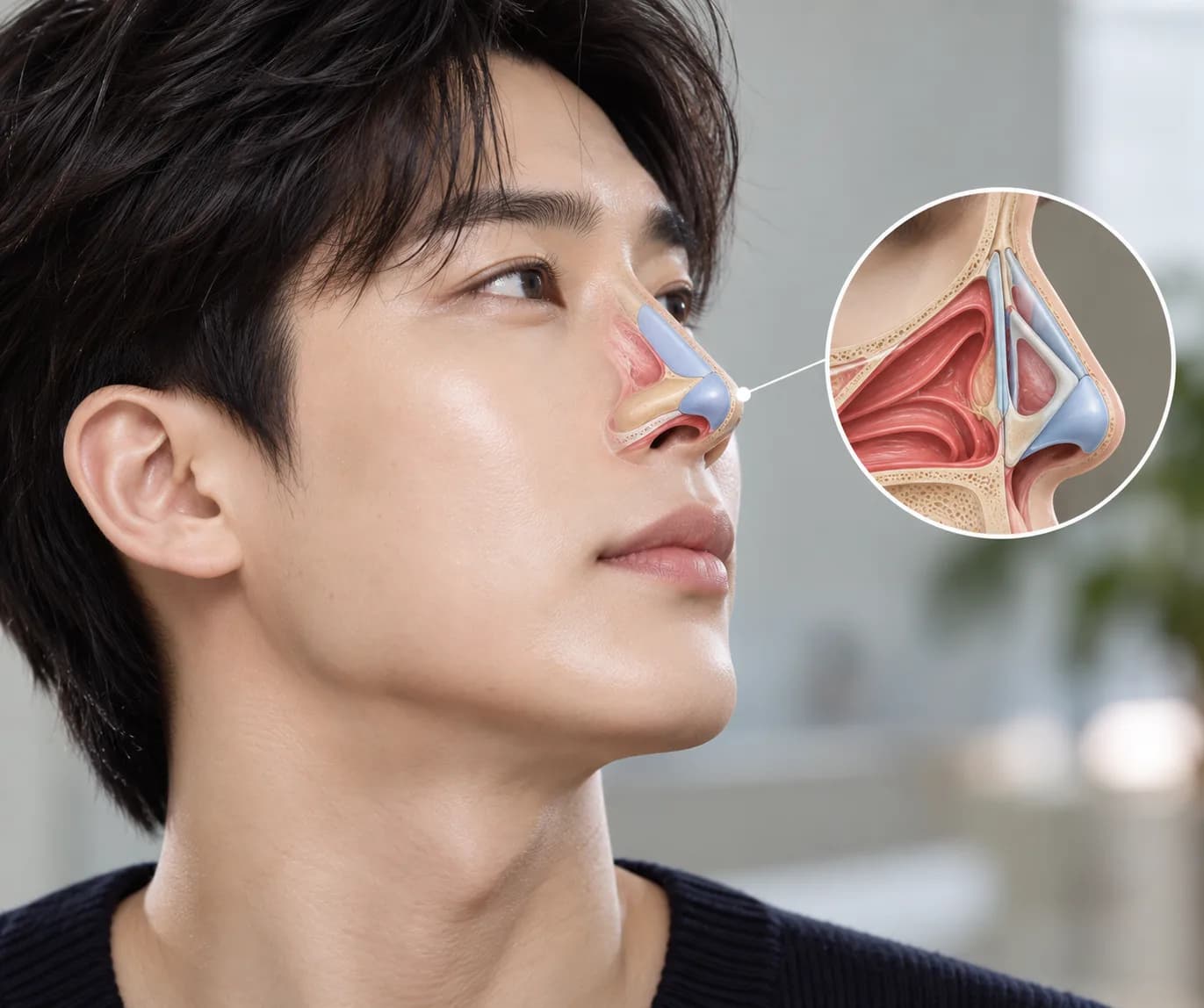 남자-코성형-비중격-성형술